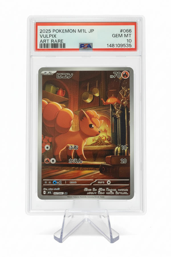 2025 POKEMON JAPANESE M1L-MEGA BRAVE ART RARE #067 VULPIX PSA 10 #067